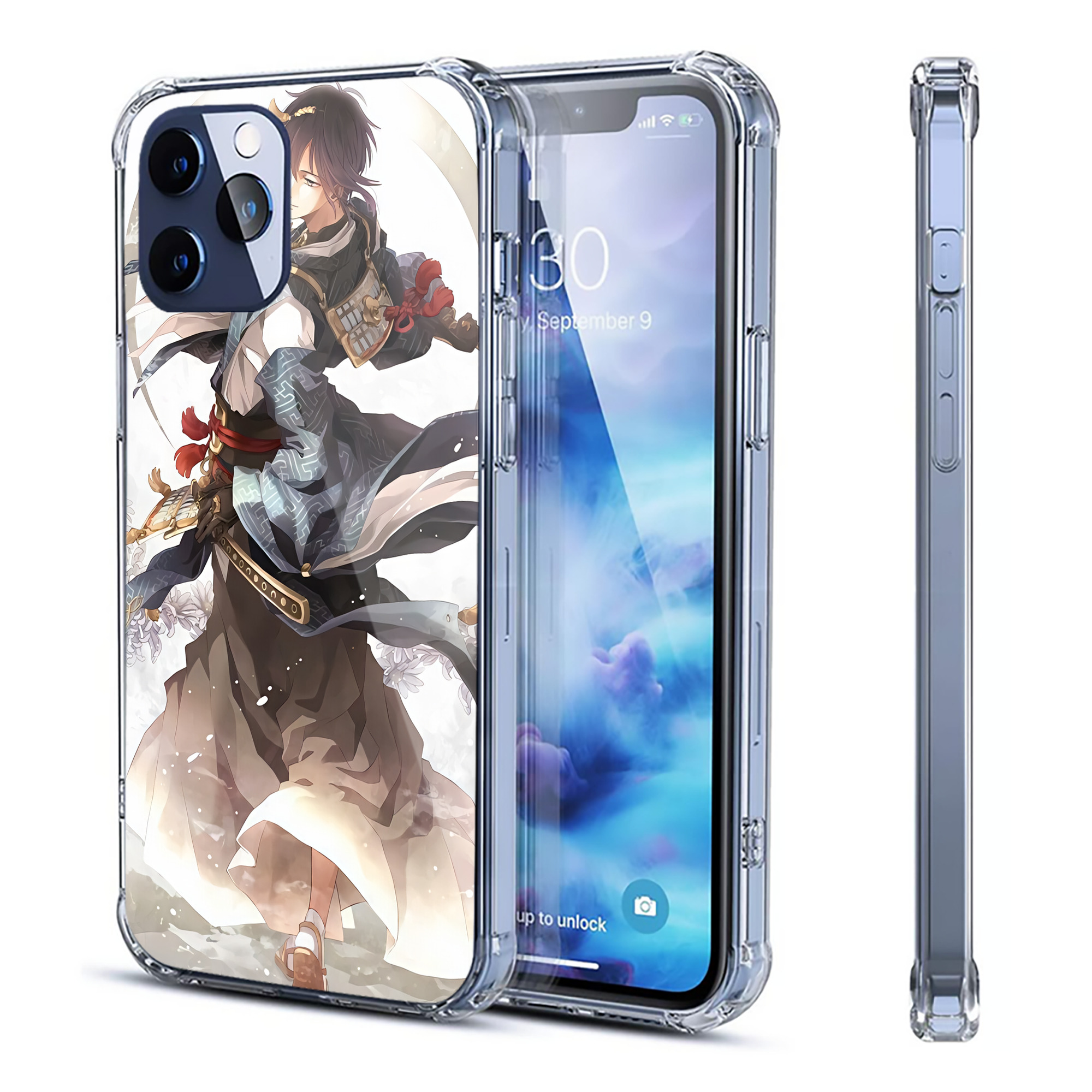 （画像用） 刀剣乱舞 Touken Ranbu 【iPhone 12シリーズ対応】透明スマホケース（クリアソフトケース）